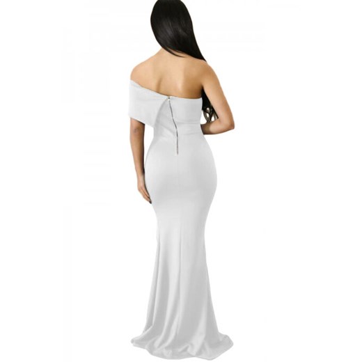 Sukienka Elegrina na bal biała maxi 