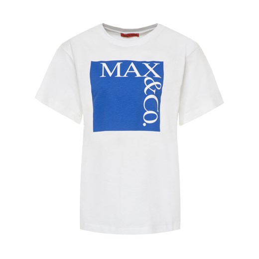 Bluzka damska Max & Co. z okrągłym dekoltem wiosenna 