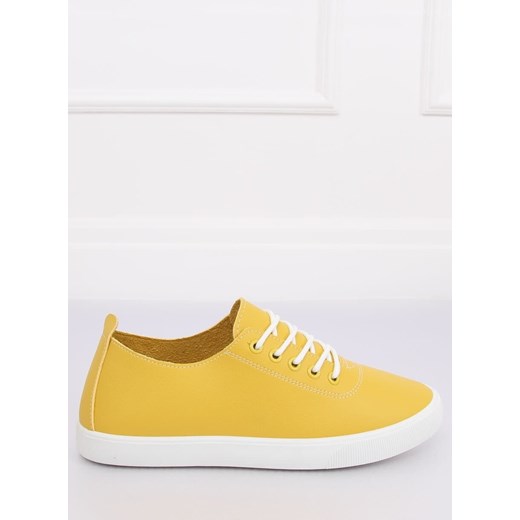 Trampki damskie żółte WD009 YELLOW   38 omnido.pl