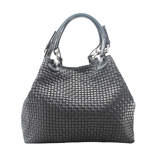 ORE10 Skórzana torebka w kolorze czarnym - 34 x 29 x 18 cm