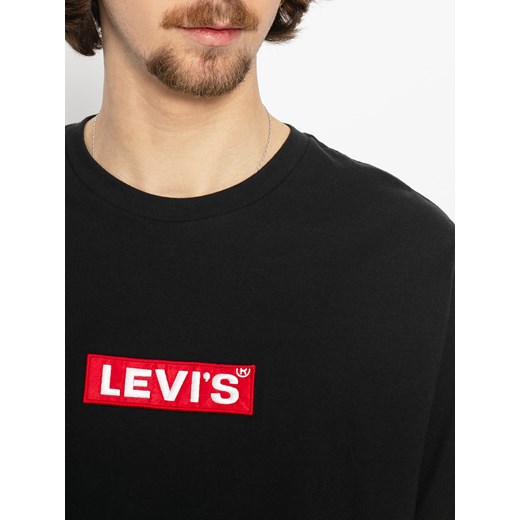 Levi's t-shirt męski czarny z napisami 