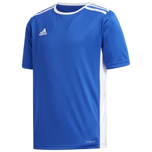 Koszulka dziecięca adidas Entrada 18 niebieska poliestrowa adidas  152 - junior wyprzedaż kajasport.pl 