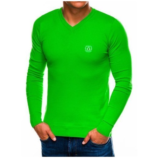 Sweter męski E74 - zielony