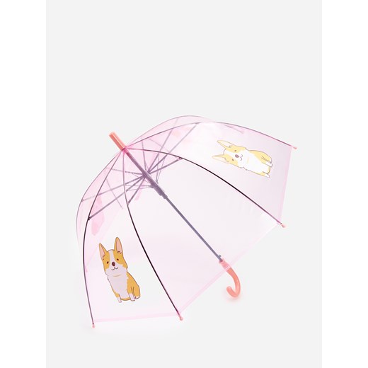 Reserved - Transparentny parasol - Biały  Reserved One Size 