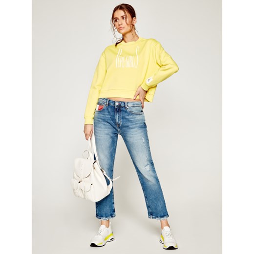 Bluza damska żółta Pepe Jeans krótka 