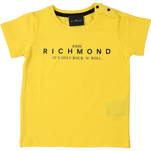 Richmond Koszulka Niemowlęca dla Chłopców, żółty, Bawełna, 2019, 12 M 18M 2Y 3Y 9M  Richmond 9M RAFFAELLO NETWORK