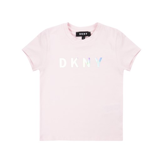 DKNY T-Shirt D35Q47 S Różowy Regular Fit