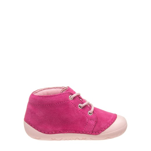 Buciki niemowlęce Richter Shoes różowe sznurowane bez wzorów 