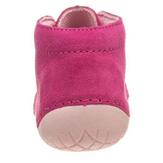 Buciki niemowlęce Richter Shoes ze skóry bez wzorów sznurowane 