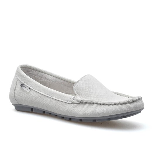 Mokasyny Nessi 17130 Białe AN zamsz ze sklepu Arturo-obuwie w kategorii Mokasyny damskie - zdjęcie 82923296