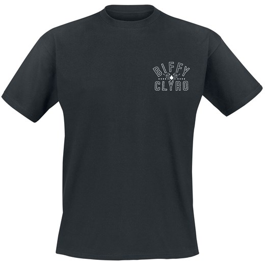 T-shirt męski Biffy Clyro z krótkim rękawem czarny na lato 