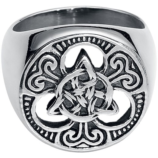 etNox Hard and Heavy - Celtic Knots - Pierścień - srebrny   S 