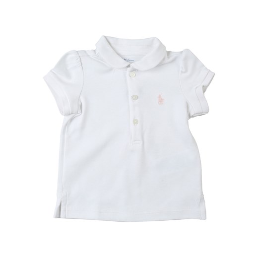 Ralph Lauren Niemowlęca Koszulka Polo dla Dziewczynek, biały, Bawełna, 2019, 12M 18M 2Y 6M  Ralph Lauren 6M RAFFAELLO NETWORK