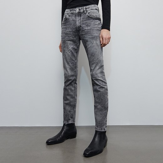 Reserved - Spodnie jeansowe slim - Szary  Reserved 29/32 