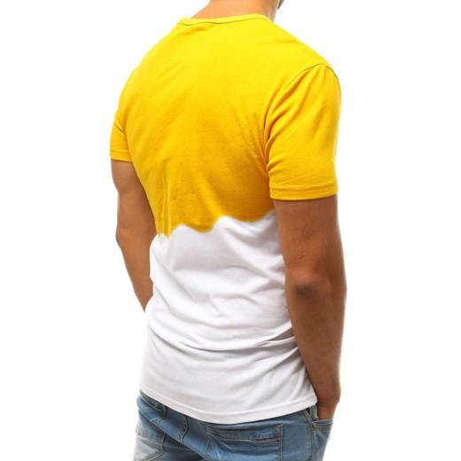 T-shirt męski Dstreet na wiosnę wielokolorowy w nadruki z krótkimi rękawami 