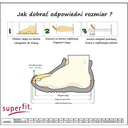 Trampki dziecięce Superfit z nubuku 