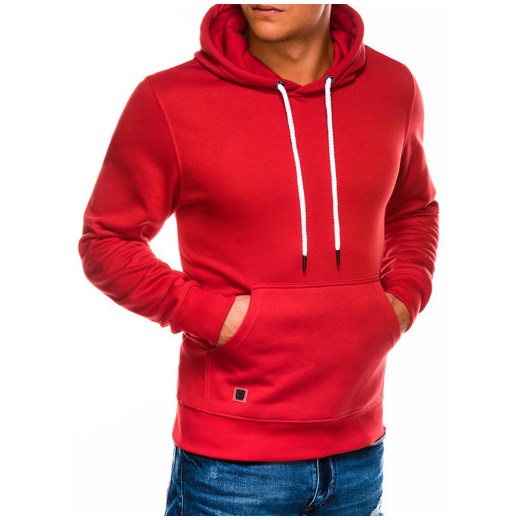 Czerwona bluza męska Ombre w stylu młodzieżowym 
