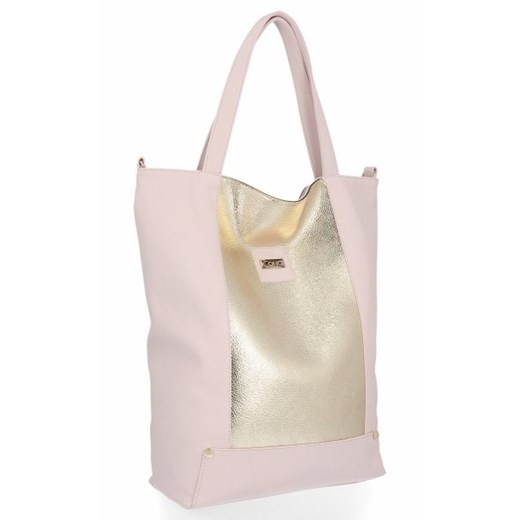 Shopper bag Conci bez dodatków z nadrukiem na ramię 