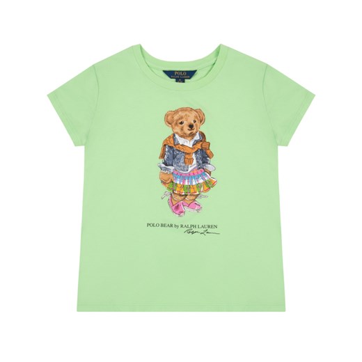 Polo Ralph Lauren T-Shirt Bear 313790408 Zielony Regular Fit