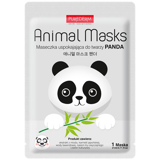 Purederm Animal Masks Panda Purederm   wyprzedaż Hebe 