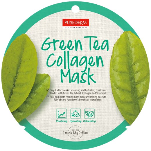 Purederm Green Tea Collagen Purederm   okazja Hebe 
