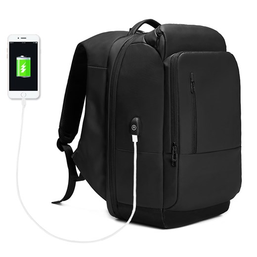 Plecak Nigeer na laptopa 17,3" bardzo pojemny bagaż podręczny z USB