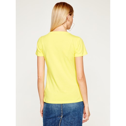 Trussardi T-Shirt 56T00237 Żółty Slim Fit
