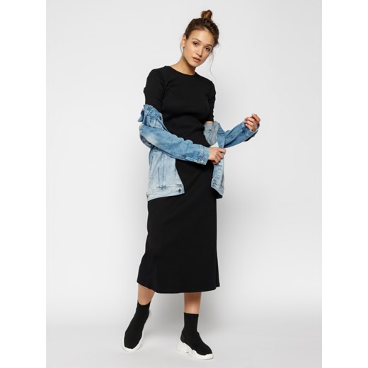 Sukienka Calvin Klein casual na spacer maxi z krótkimi rękawami 