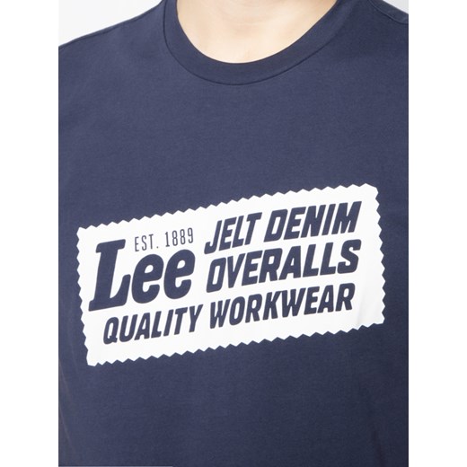 Lee T-Shirt Heritage Tee L63QFQNM Granatowy Regular Fit