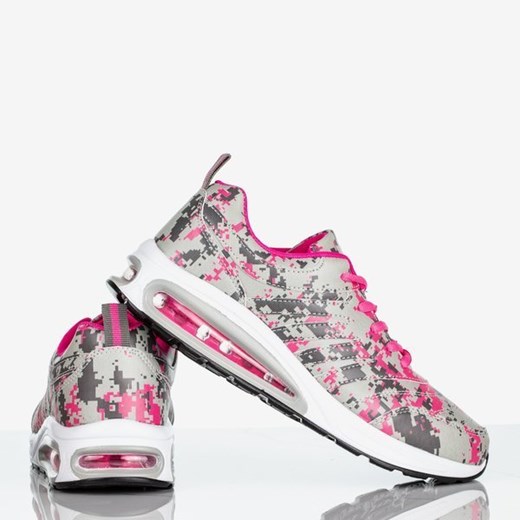 Szaro-różowe sportowe buty damskie Thalassa - Obuwie  Royalfashion.pl  