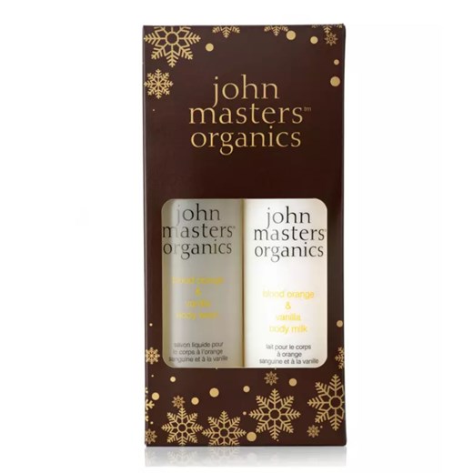 John Masters Organics Blood Orange and Vanilla | Zestaw do pielęgnacji ciała: mleczko do ciała 236ml + żel pod prysznic 236ml