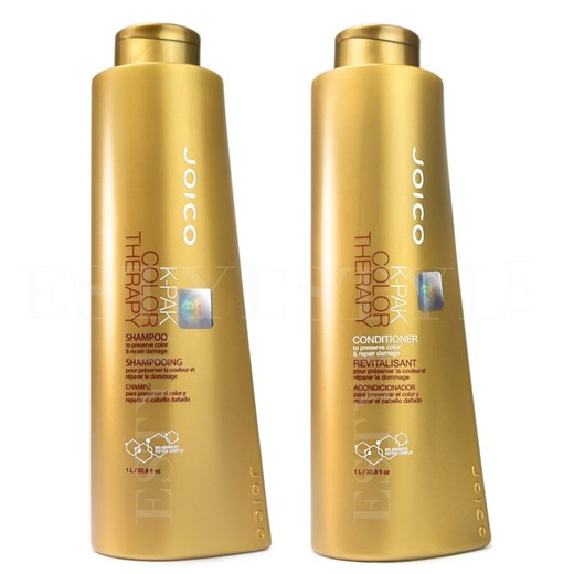 Joico K-Pak Color Therapy | Zestaw do włosów farbowanych: szampon 1000ml + odżywka 1000ml