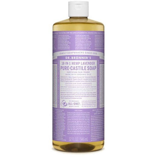 Dr. Bronner's Pure-Castile Liquid Soap Lavender | Naturalne mydło w płynie 945ml