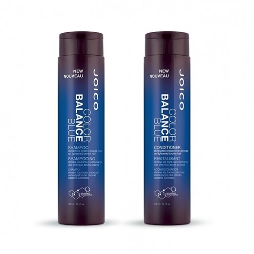 Joico Color Balance Blue | Zestaw neutralizujący żółty odcień włosów blond: szampon 300ml + odżywka 300ml