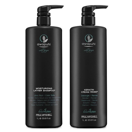 Paul Mitchell Awapuhi | Keratynowy zestaw wzmacniająco-regenerujący: szampon 1000ml + odżywka 1000ml