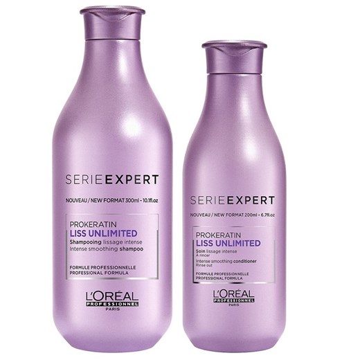 Loreal Liss Unlimited | Zestaw wygładzający włosy: szampon 300ml + odżywka 200ml