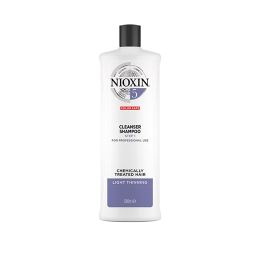 Nioxin System 5 | Szampon przeciw wypadaniu do włosów normalnych i lekko przerzedzonych po zabiegach chemicznych 1000ml