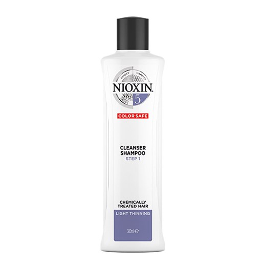 Nioxin System 5 | Szampon przeciw wypadaniu do włosów normalnych i lekko przerzedzonych po zabiegach chemicznych 300ml