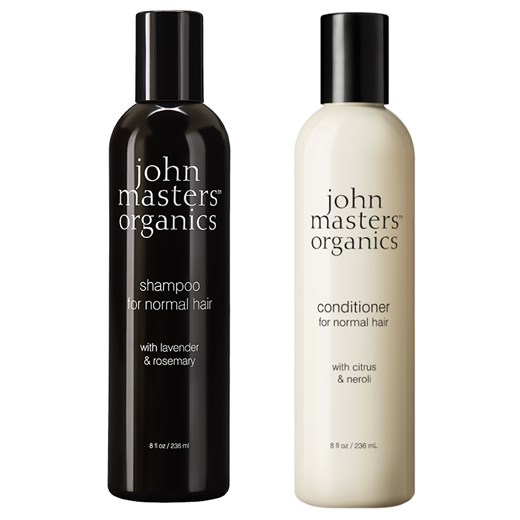 John Masters Organics Lavender and Rosemary and Citrus and Neroli | Zestaw do włosów normalnych: szampon 236ml + odżywka 236ml