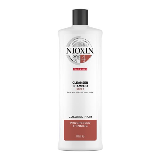 Nioxin System 4 | Szampon przeciw wypadaniu do włosów farbowanych i znacznie przerzedzonych 1000ml