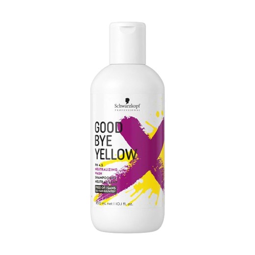 Schwarzkopf Goodbye Yellow | Szampon neutralizujący żółte odcienie włosów blond 300ml