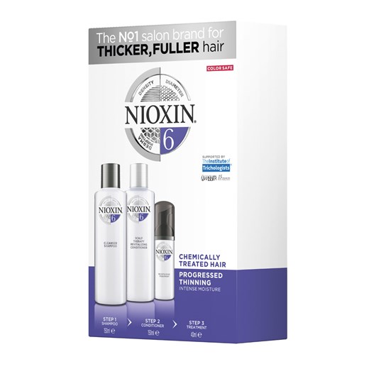 Nioxin System 6 SMALL | Zestaw do włosów znacznie przerzedzonych i poddanych zabiegom chemicznym