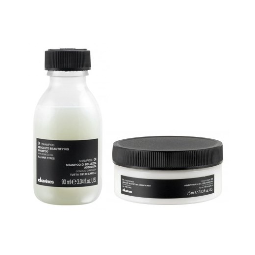 Davines OI Oil | Minizestaw do każdego rodzaju włosów: szampon 90ml + odżywka 75ml
