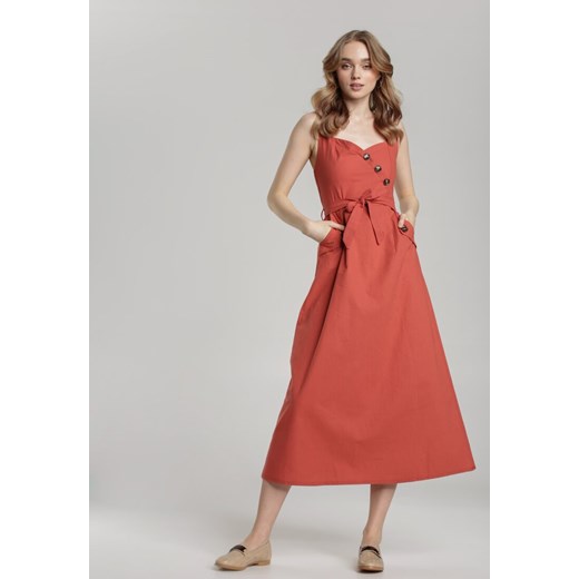 Łososiowa Sukienka Nadenah Renee  L/XL Renee odzież