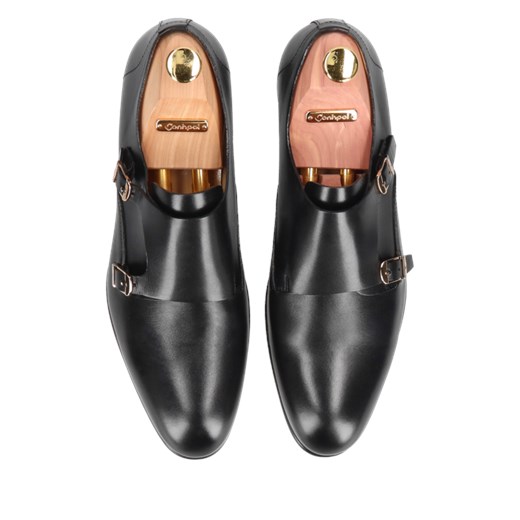 Conhpol buty eleganckie męskie czarne 