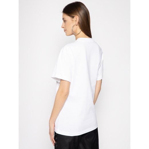 Biała bluzka damska Max & Co. z okrągłym dekoltem 