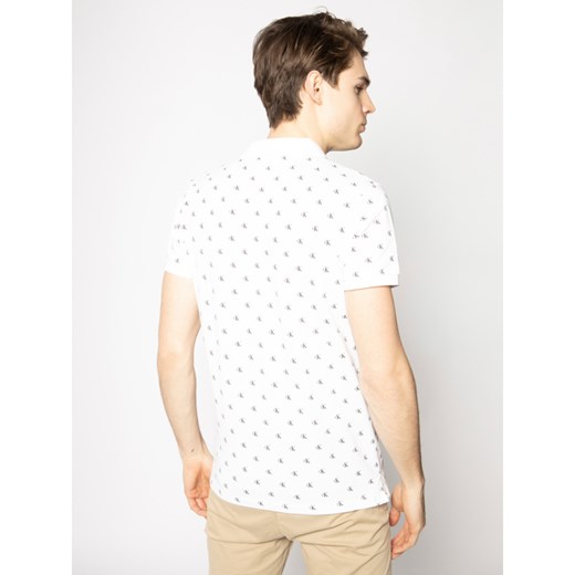 T-shirt męski Calvin Klein w abstrakcyjnym wzorze 