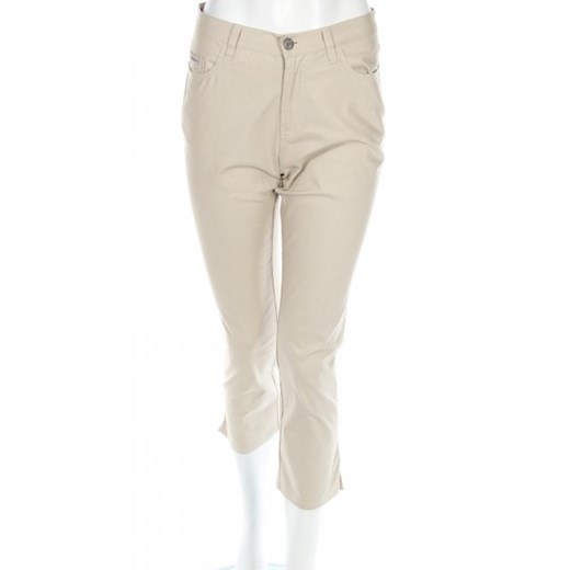 Beżowe spodnie damskie Calvin Klein 