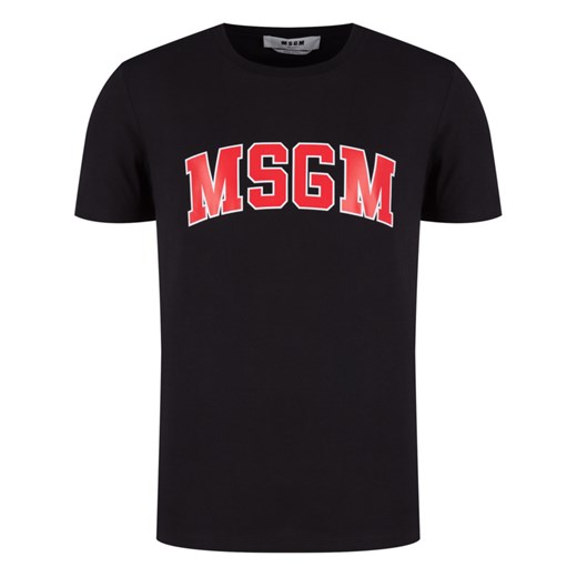 T-shirt męski MSGM z krótkim rękawem z napisami 