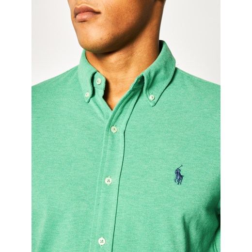 Koszula męska zielona Polo Ralph Lauren z długim rękawem 
